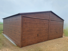 Garaż dwuspadowy podwójny Premium